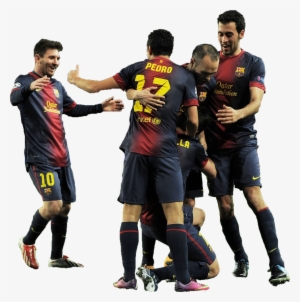 Barcelona Celebration - Football Celebration Png #3510574