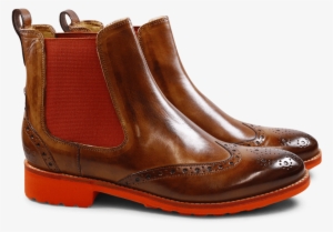 Ankle Boots Amelie 5 Crust Wood Elastic Orange Rook - Chelsea Boot #3510725
