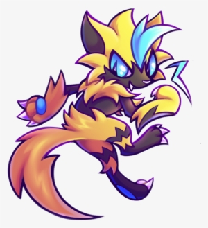 Saw A Spoiler Dropped Everything I Was Doing To Draw - Zeraora Pokemon Fan Art #3511279