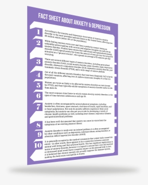 14 Fact Sheet About Anxiety #3512100