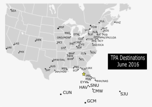 Tpa Destinations North America - Electoral Map If Meme #3512622