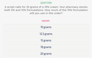 Walgreens Pharmacy Technician Test Example Question - Test #3513346