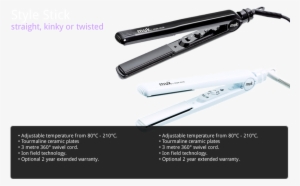 White Muk Hair Iron 80°c - Muk Style Stick Black Hair Straightener Black #3514702
