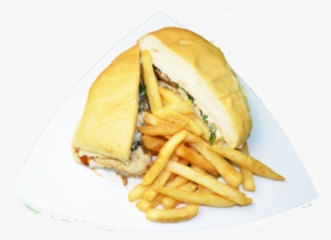 Jerk Chicken Pork & Fries - French Fries #3515814