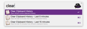 Clipboard Clear History - Alfred #3517050