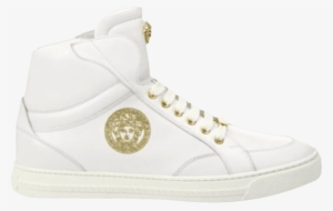 Versace Nappa Leather Mid Top Sneaker 'white' - Goat #3518104