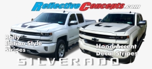 Banner-silverado - 2018 Silverado Hood Stripes #3519156
