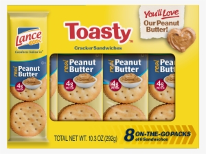 Lance Sandwich Crackers, Toasty Peanut Butter, 8 Ct - Lance Sandwich Crackers #3519919