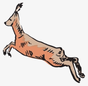 Antelope Jumping Svg Clip Arts 600 X 583 Px #3522088