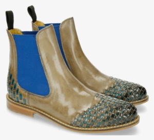 Ankle Boots Molly 10 Oxygen Interlaced Ice Blue - Chelsea Boot #3523257