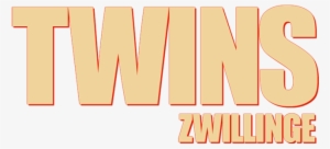 Twins Image - Twins Schwarzenegger Movie Title Png #3524951