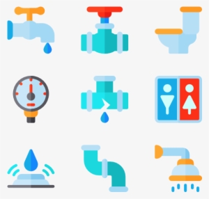 Plumber Tools And Elements - Plumber Flat Icon #3524970