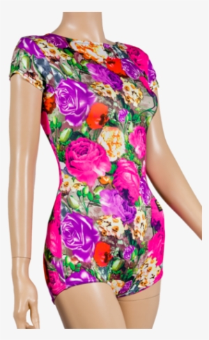 Floral Print Short Sleeve Body - Sleeve #3525309 Floral Print Short Sleeve Body - Sleeve #3525309