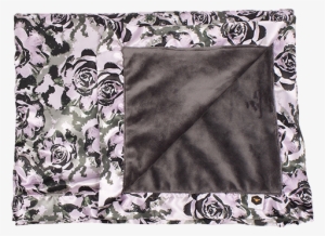 Bumblito - Luxury Blanket - Vogue Print - Purple Rose - Blanket #3525375