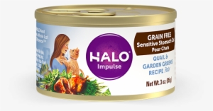 Halo Holistic Sensitive Stomach Grain Free Quail & - Cat Food Rabbit Pate #3526307