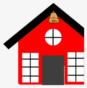Cartoon School House - School Bell Png #3527737
