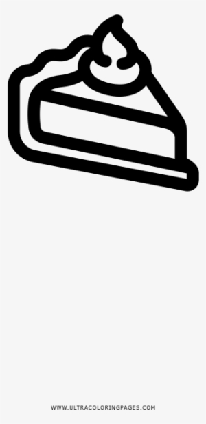 Pie Slice Coloring Page - Small Cake Slice Drawing #3527793