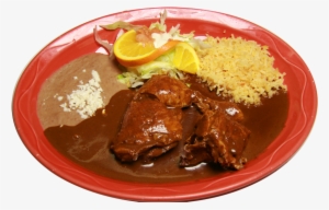 Mole Rojo - Pollo En Mole Png #3528216