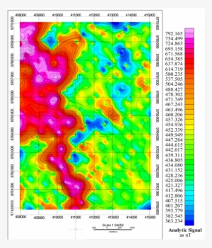 The Figure Showing The Trend Of Iron Ore Mineralization - Magnetic Survey Iron Ore #3528891