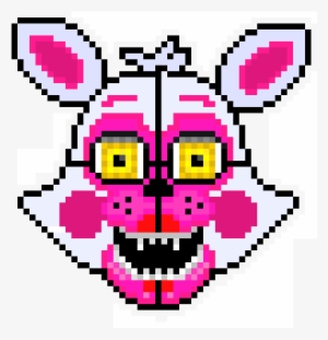 Fnaf Sister Location Accurate Funtime Foxy - Pixel Art Fnaf Sl #3529773