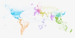A World Drawn With Triphappy User Travel Itineraries - World Map #3530892