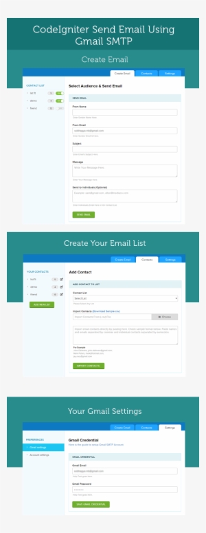 Codeigniter Send Email Gmail Smtp - Email #3531947