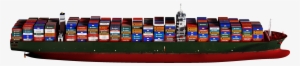 Discovering True Potential In Container Ships - Container Ship Side Profile #3532336