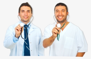 2 Doctors Wearing Stethoscope - 2 Doctors #3533130