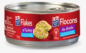 Maple Leaf Flakes Of Turkey Less Salt - Maple Leaf Poulet Flocon #3533222