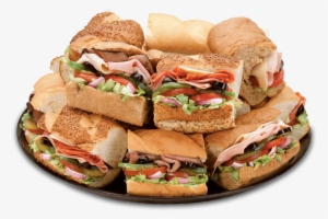 Finger Sandwiches & Wrap Platters - Deli Subs Sandwiches 14"x10" Store Retail Food Counter/wall #3534283
