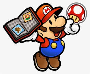 Mario Holding A Book Of Stickers And A Mushroom - War Of The Fat Italians 2018 #3534973
