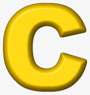Yellow Refrigerator Magnet C - Yellow Letter C Png #3535405
