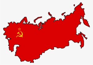 Flagmap Of Ussr - Soviet Union Flag Map #3535974