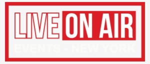 Live On Air Events Marketing And Nightlife Events I - Live On Air Png #3537145