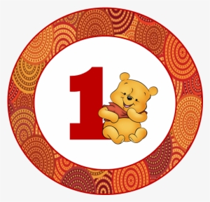 Toppers O Etiquetas - Winnie The Pooh Circle Png #3537573