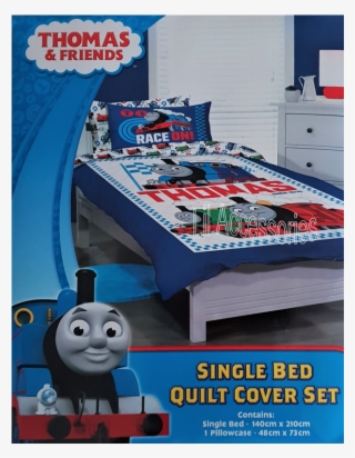 Thomas & Friends Rail Race Single Quilt Cover Set #3538367