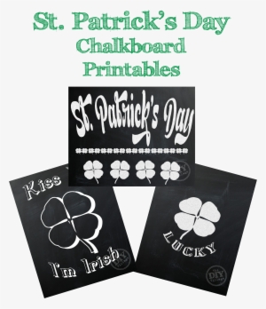 Patrick's Day Chalkboard Printables Plus 22 Other Awesome - St Patrick's Day Themed Chalkboard #3538457