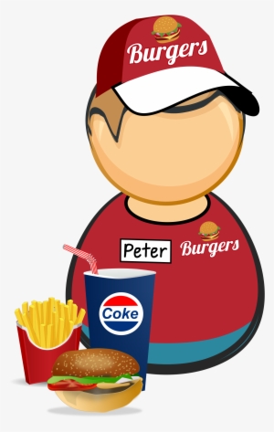 This Free Icons Png Design Of Fastfood Worker #3538683
