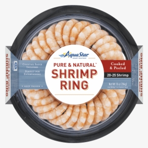 Are Cooked In Shell Then Peeled To Retain Their Naturally - Aqua Star Shrimp Ring, Cooked & Peeled - 1.63 Lb #3538889