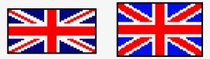 Union Jack B4 And After - Union Jack Pixel Art #3538992