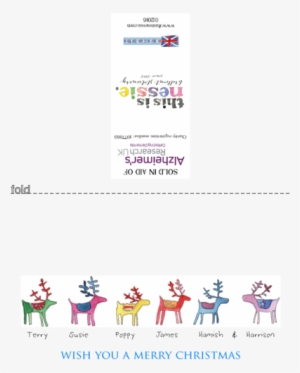 Rainbow Reindeer Six - Reindeer Family Christmas Cards #3539547