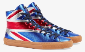 1498482747776 - Gucci Union Jack High-top Sneaker, 7.5 Us, Red, Silver, #3539700