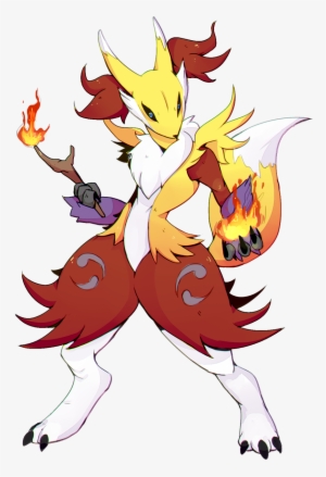 Pkbunny On Twitter - Lucario And Renamon Fusion #3540696