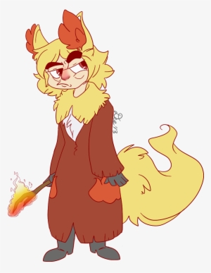 Delphox Gijinka - Digital Art #3541049