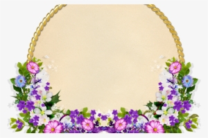 Molduras Arredondadas Com Flores Png #3541143