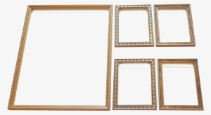 Moldura Quadro Dourada - Canvas #3541313