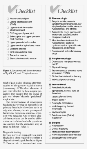 Potential Treatment Interventions For Cervicogenic - Document #3542121