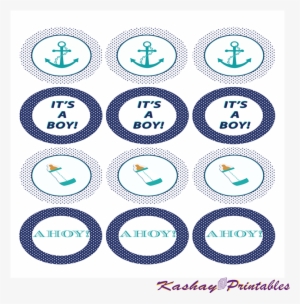Nautical Baby Shower Party Circles - Baby Shower #3542239