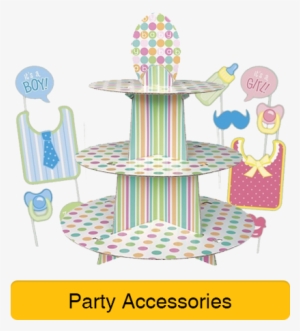 Baby Shower Decorations - Pastel Baby Shower Cupcake Stand (each) #3542816