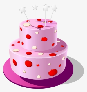 Birthday Bolo Festa Aniversario - Transparent Birthday Cake Png Pink #3543121